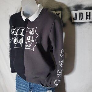 Inquisitormaster Collared Graphic Sweatshirt Marked Adult Small